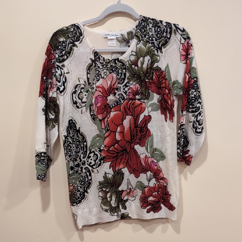 Cato Multicolor Floral‎ Print Blouse